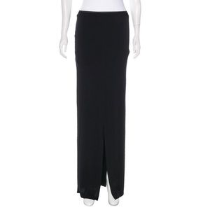 Alice + Olivia AIR black slit maxi skirt